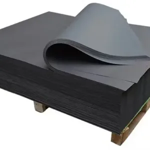 Recycled Virgin Both/Single Side Black Paper Board,Laminated Black Cardstock Paperboard Sheets or Rolls