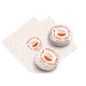 Customized Printed Fast Food Oil Proof Wrapping Paper